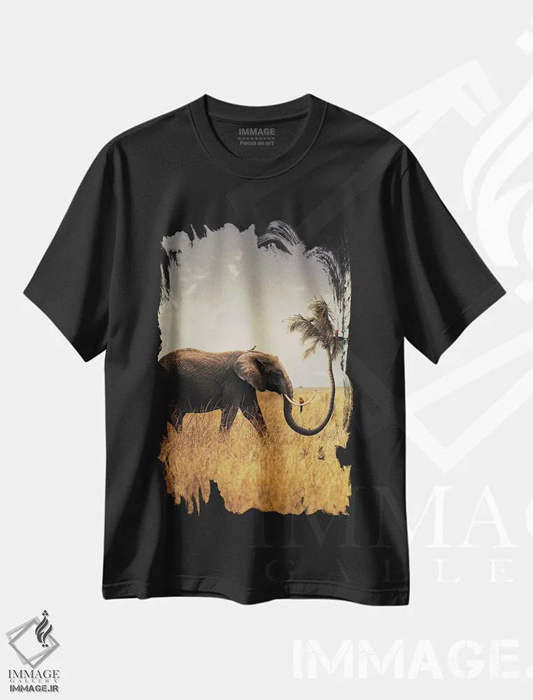 تیشرت مشکی طرح دار نابرابری، هنر دیجیتال اثر میلوش کارانوویچ | فروشگاه ایماژ