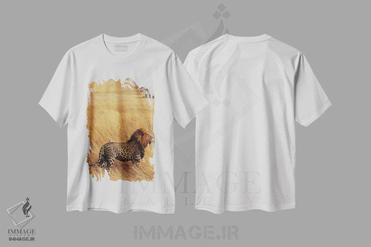 تیشرت سفید طرح دار دورگه، هنر دیجیتال اثر میلوش کارانوویچ | فروشگاه ایماژ