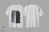 تیشرت سفید طرح دار زمستان / تابستان، عکاسی هوایی اثر میلوش کارانوویچ | فروشگاه ایماژ