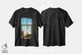 تیشرت مشکی طرح دار روزی روزگاری، عکاسی ترکیبی اثر میلوش کارانوویچ | فروشگاه ایماژ