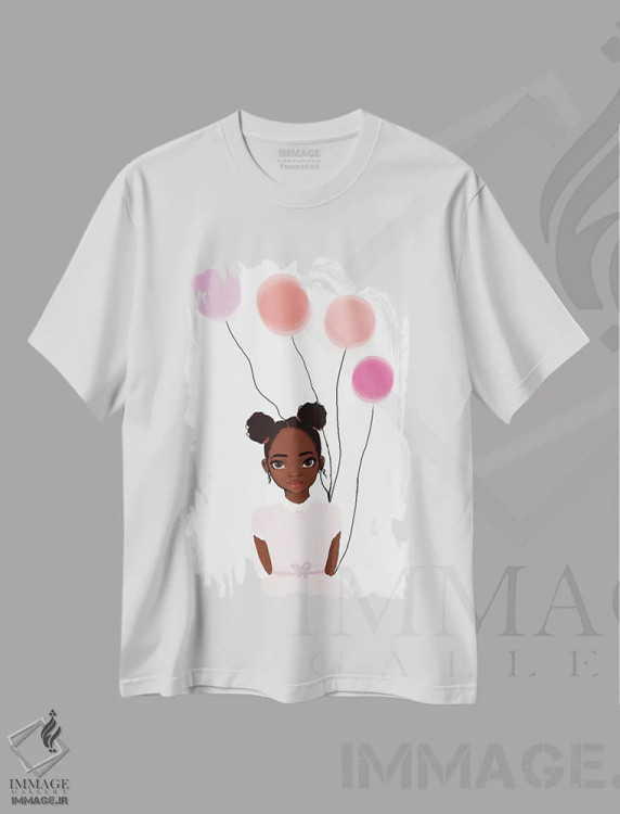 تیشرت سفید طرح دار نوزاد سل ۲، هنر آمریکایی آفریقایی تبار اثر نیکل کوبی | فروشگاه ایماژ