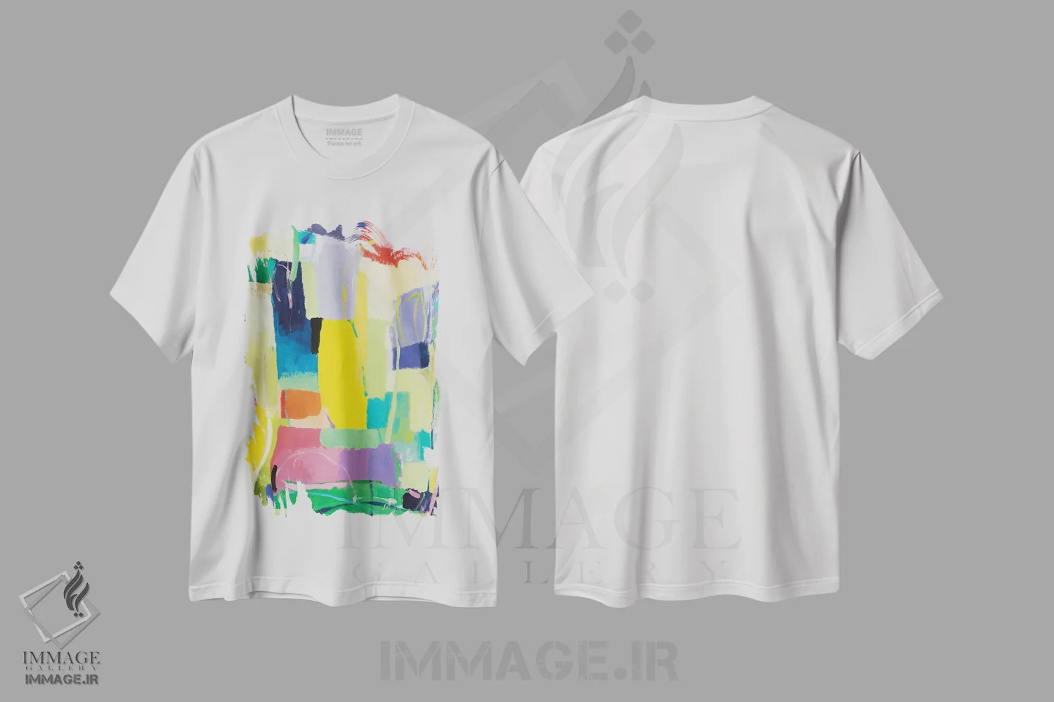 تیشرت سفید طرح دار جستار شهری ۱۵ اثر کیم پارکر | فروشگاه ایماژ