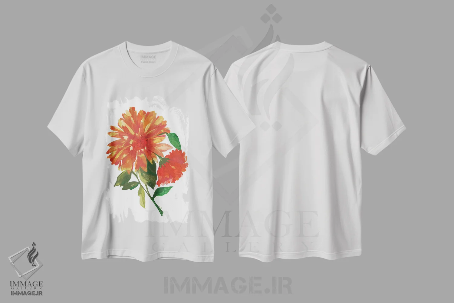 تیشرت سفید طرح دار کوکب طلایی وحشی، دکور معاصر اثر کیم پارکر | immage.ir