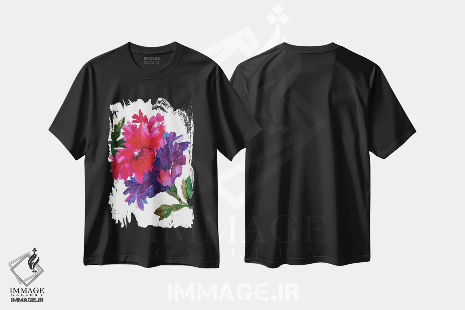 تیشرت مشکی طرح دار زینیا عشق، دکور معاصر اثر کیم پارکر | immage.ir