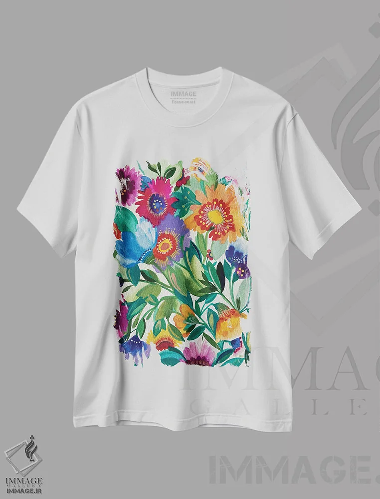 تیشرت سفید طرح دار اوآخاکا، دکور معاصر اثر کیم پارکر | immage.ir