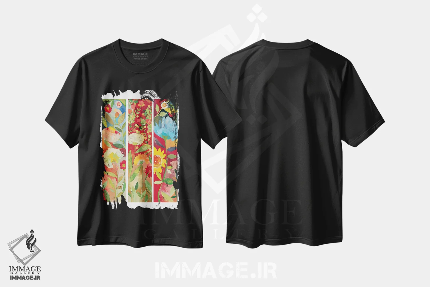 تیشرت مشکی طرح دار بلومزبری ۲۰۲۲، دکور معاصر اثر کیم پارکر | immage.ir