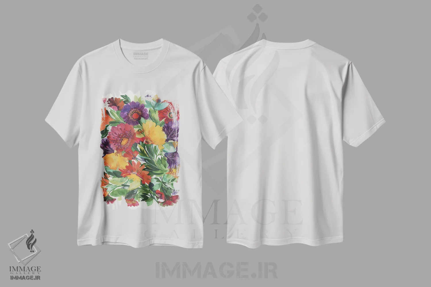 تیشرت سفید طرح دار زینیاهای تابستانی، دکور معاصر اثر کیم پارکر | immage.ir