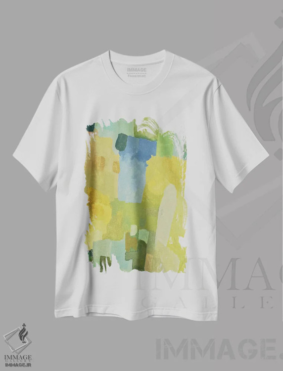 تیشرت سفید طرح دار انعکاس های دریاچه II اثر کیم پارکر | فروشگاه ایماژ