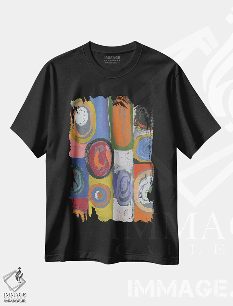 تیشرت مشکی طرح دار کاسموس اثر کیم پارکر | immage.ir