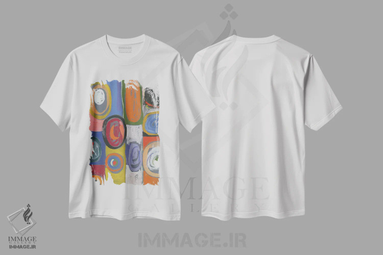 تیشرت سفید طرح دار کاسموس اثر کیم پارکر | فروشگاه ایماژ