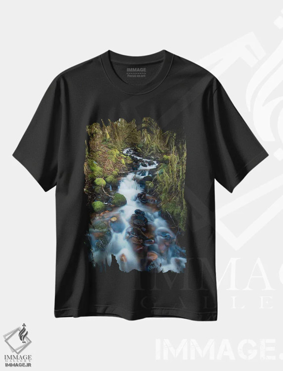 تیشرت مشکی طرح دار آثار کریستین پیلجی - immage.ir