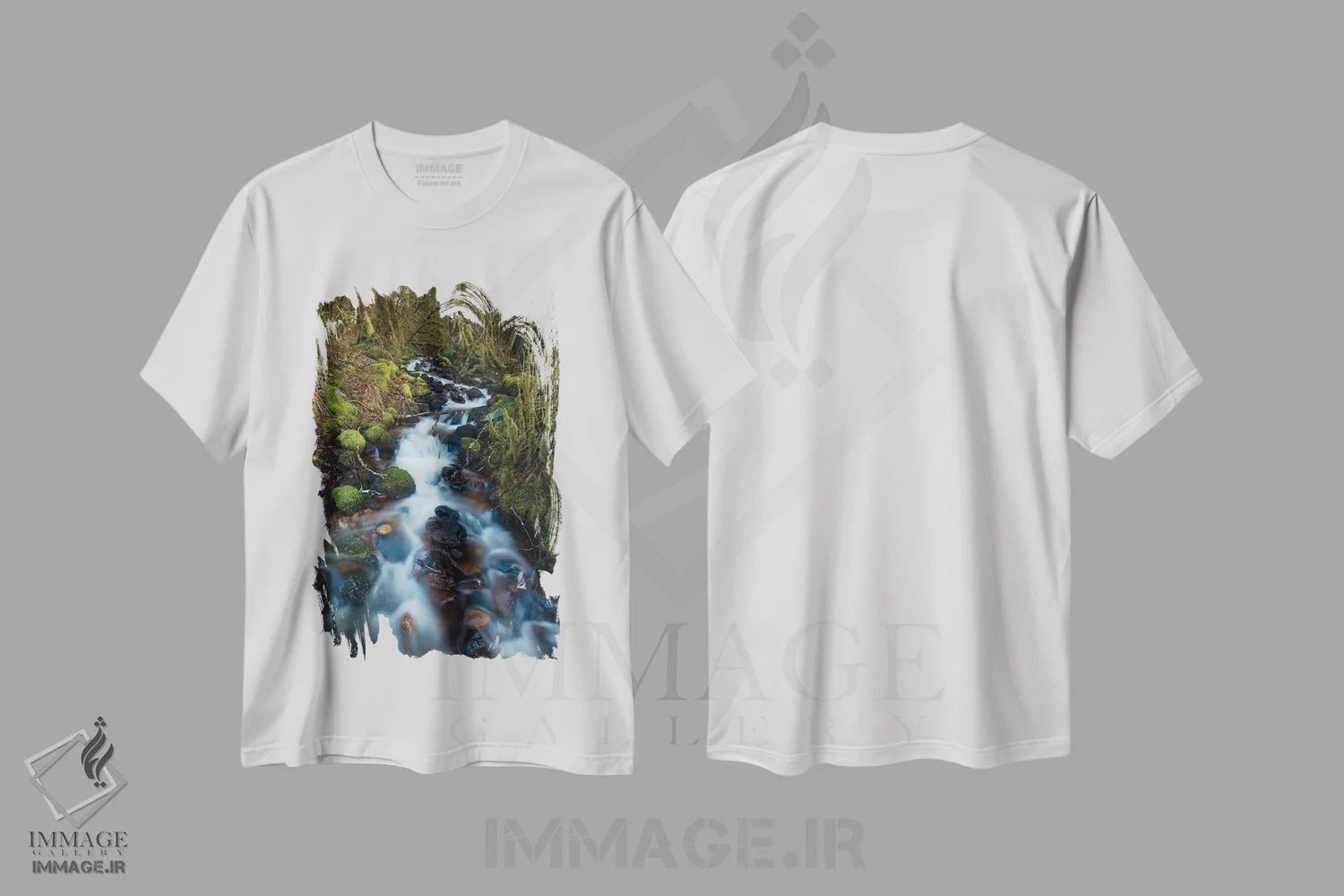 تیشرت سفید طرح دار آثار کریستین پیلجی - فروشگاه ایماژ