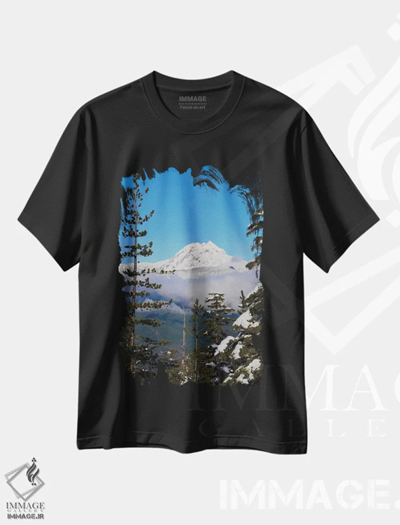تیشرت مشکی طرح دار آثار کریستین پیلجی - فروشگاه ایماژ