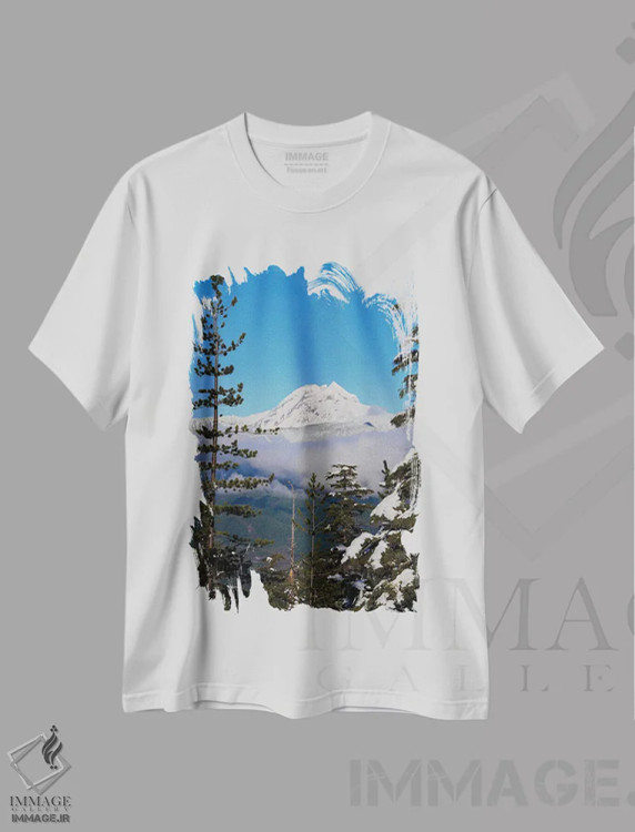 تیشرت سفید طرح دار آثار کریستین پیلجی - immage.ir