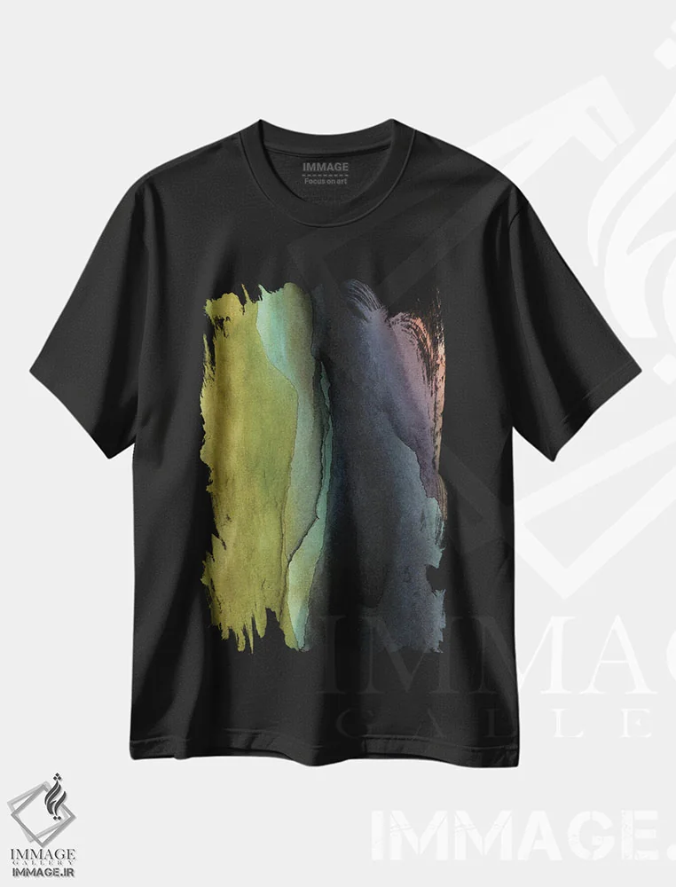 تیشرت مشکی طرح دار طوفان اثر کیپی لئونارد | immage.ir