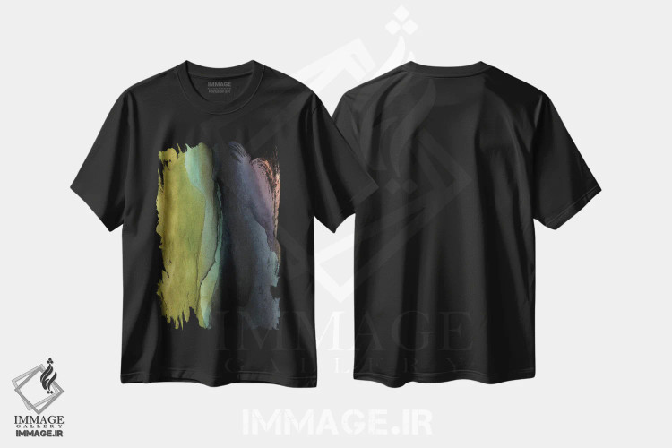 تیشرت مشکی طرح دار طوفان اثر کیپی لئونارد | immage.ir