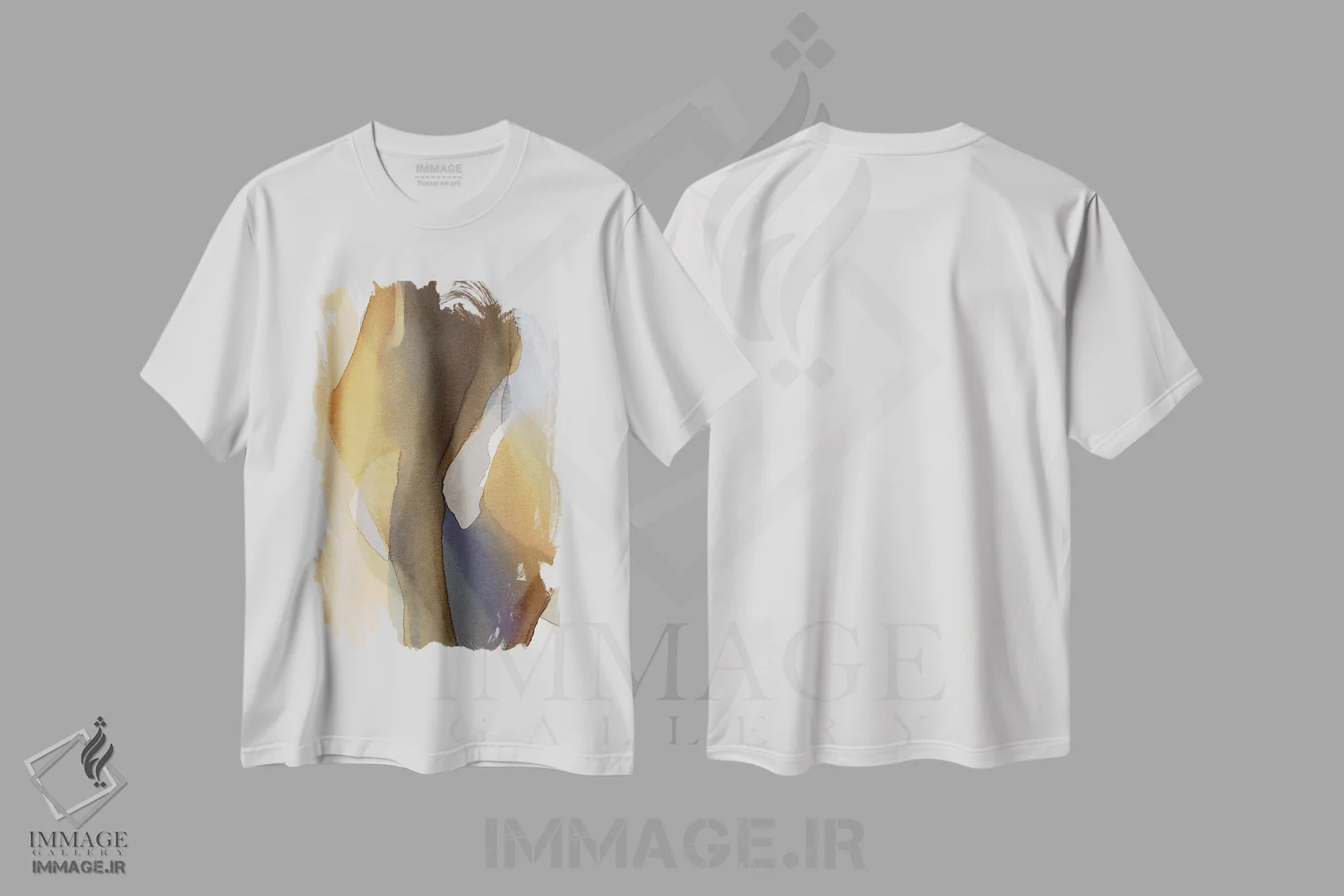 تیشرت سفید طرح دار طوفان تنهایی اثر کیپی لئونارد | immage.ir