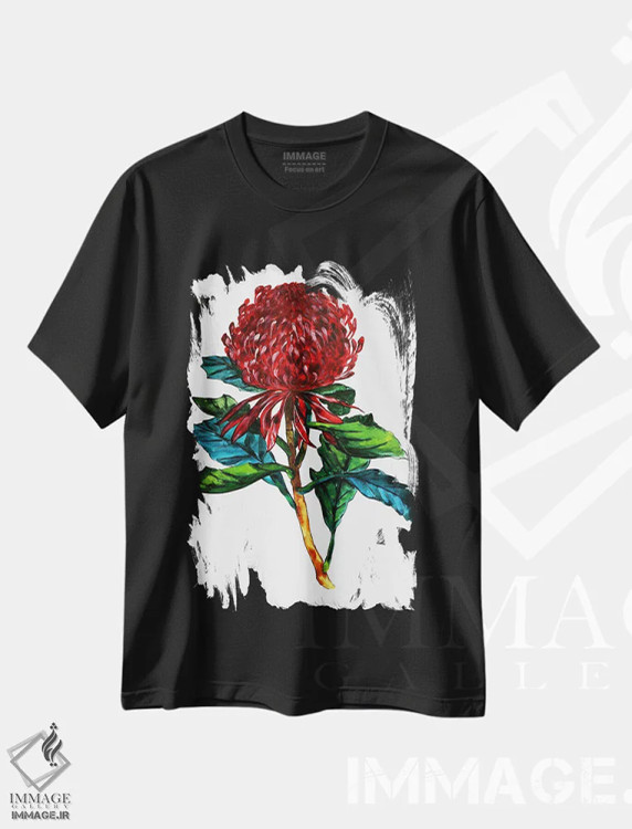 تیشرت مشکی طرح دار وراتاه استرالیایی، دکور معاصر اثر کارلی پرولد | immage.ir