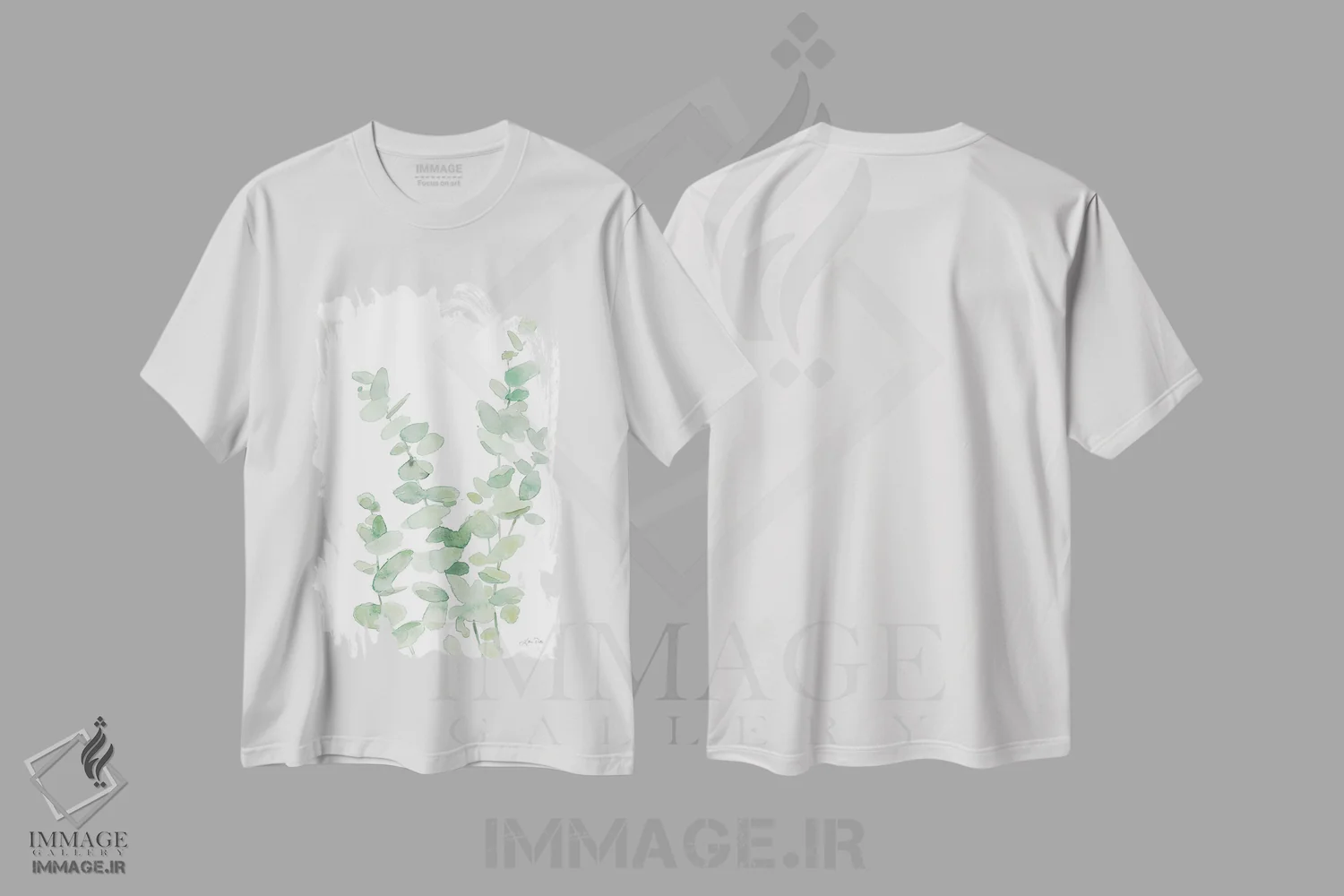 تیشرت سفید طرح دار اوکالیپتوس II، مدیوم اثر کاترینا پیت | immage.ir