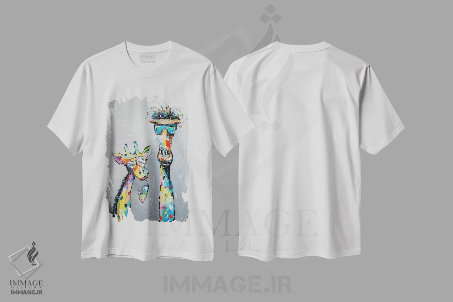 تیشرت سفید طرح دار ما عاشق عینک آفتابی هستیم، دکور معاصر اثر کوپتسووا آرت | فروشگاه ایماژ