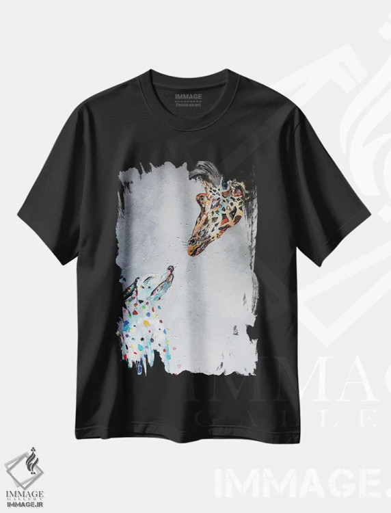 تیشرت مشکی طرح دار مرا شگفت زده کن ۲، دکور معاصر اثر کوپتسووا آرت | immage.ir