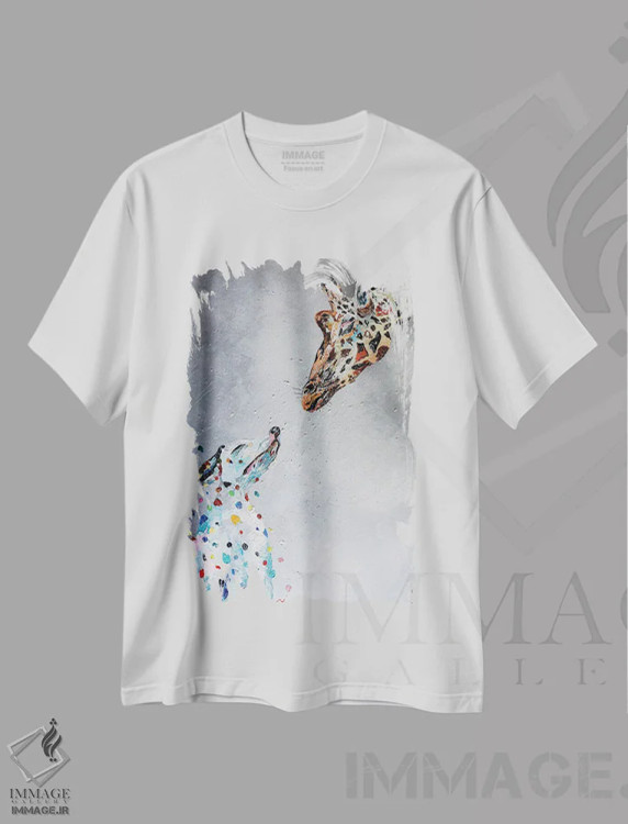 تیشرت سفید طرح دار مرا شگفت زده کن ۲، دکور معاصر اثر کوپتسووا آرت | فروشگاه ایماژ