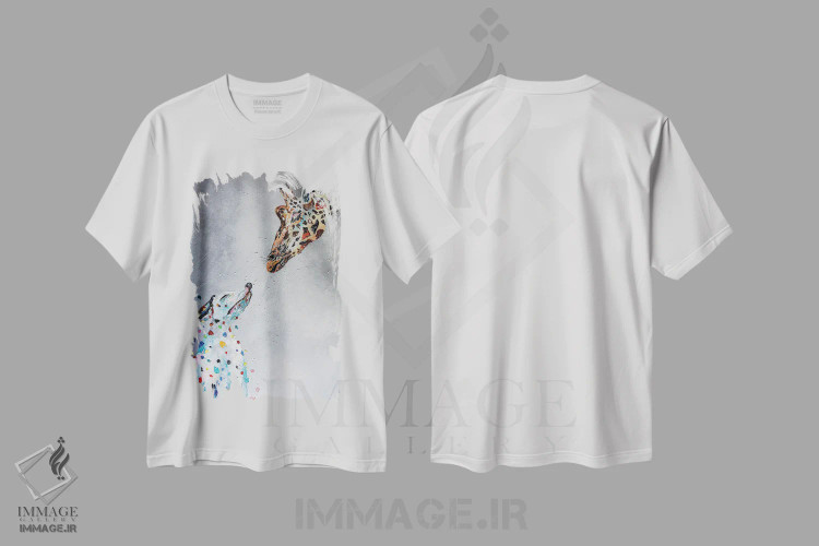 تیشرت سفید طرح دار مرا شگفت زده کن ۲، دکور معاصر اثر کوپتسووا آرت | فروشگاه ایماژ