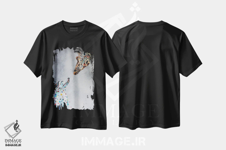 تیشرت مشکی طرح دار مرا شگفت زده کن ۲، دکور معاصر اثر کوپتسووا آرت | immage.ir