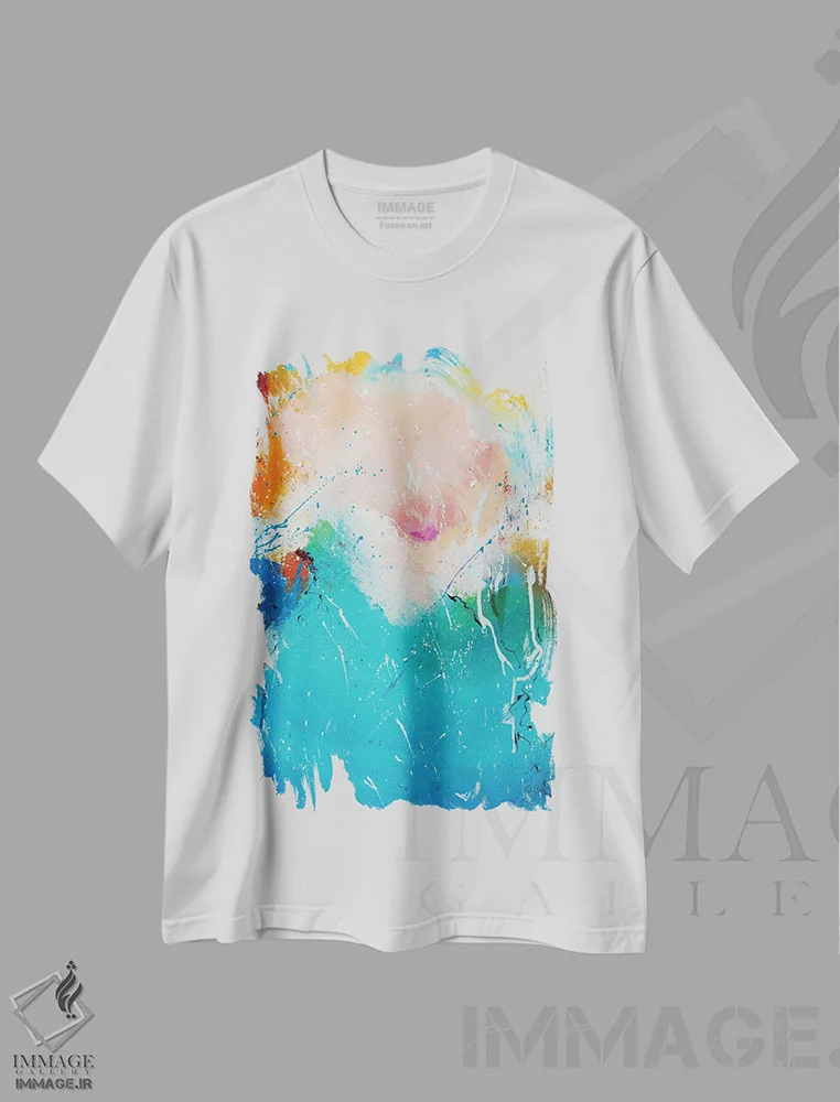 تیشرت سفید طرح دار حال و هوای فوق العاده اثر کوپتسووا آرت | فروشگاه ایماژ