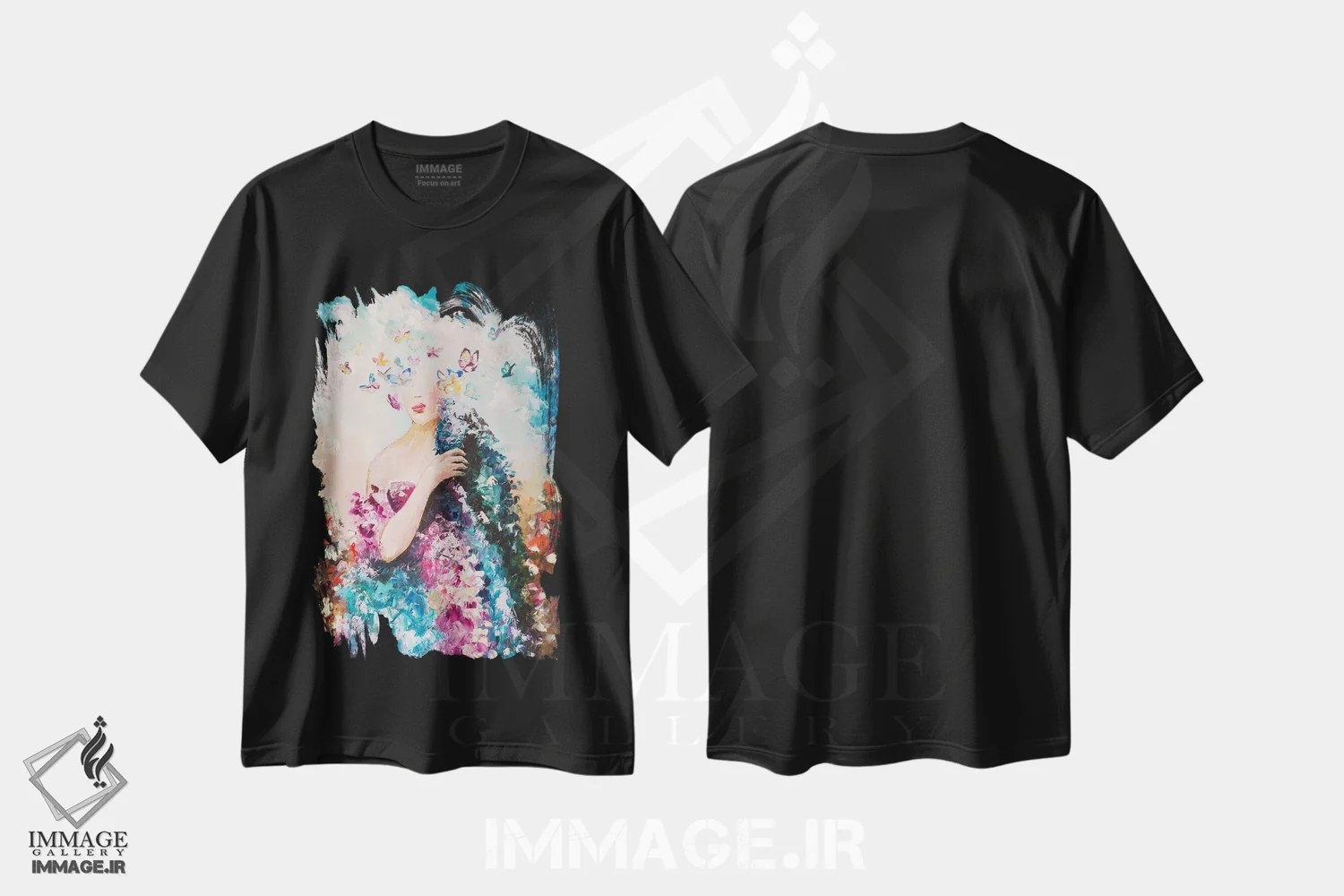 تیشرت مشکی طرح دار رویاها، دکور معاصر اثر کوپتسووا آرت | immage.ir