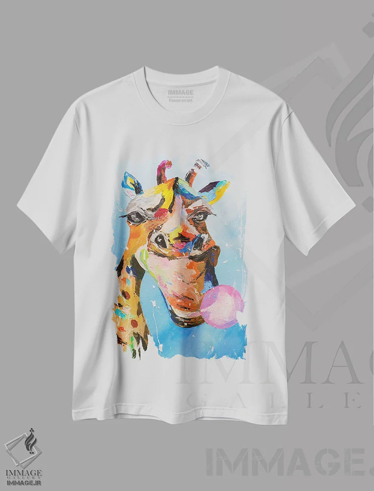 تیشرت سفید طرح دار دوست دارم فوت کنم، هنر فاخر معاصر اثر کوپتسووا آرت | فروشگاه ایماژ