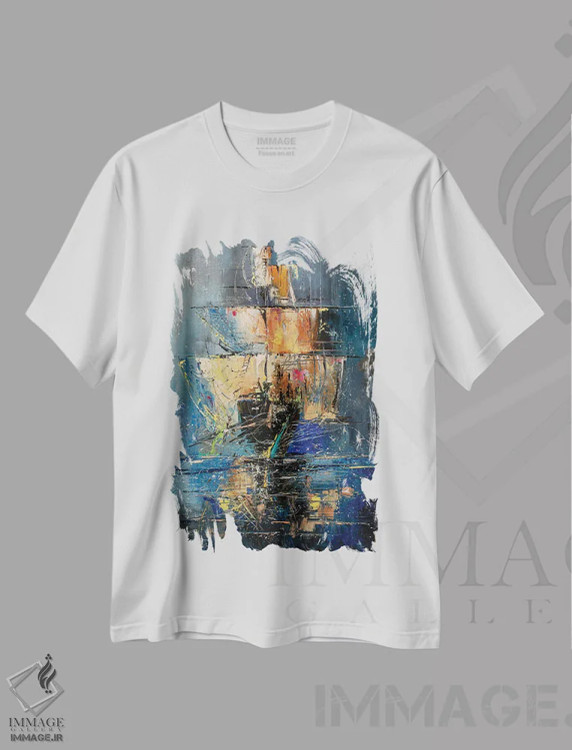 تیشرت سفید طرح دار کشتی ارواح، دکور معاصر اثر کوپتسووا آرت | immage.ir