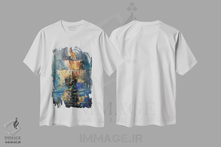 تیشرت سفید طرح دار کشتی ارواح، دکور معاصر اثر کوپتسووا آرت | immage.ir