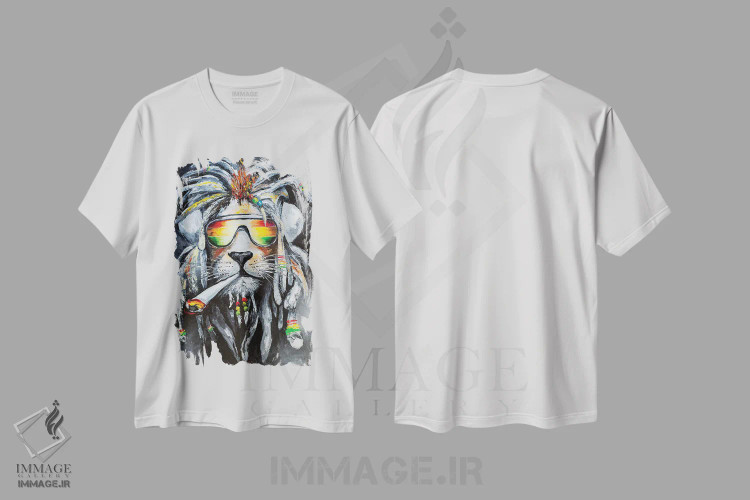 تیشرت سفید طرح دار حالم خوب است، دکور معاصر اثر کوپتسووا آرت | immage.ir