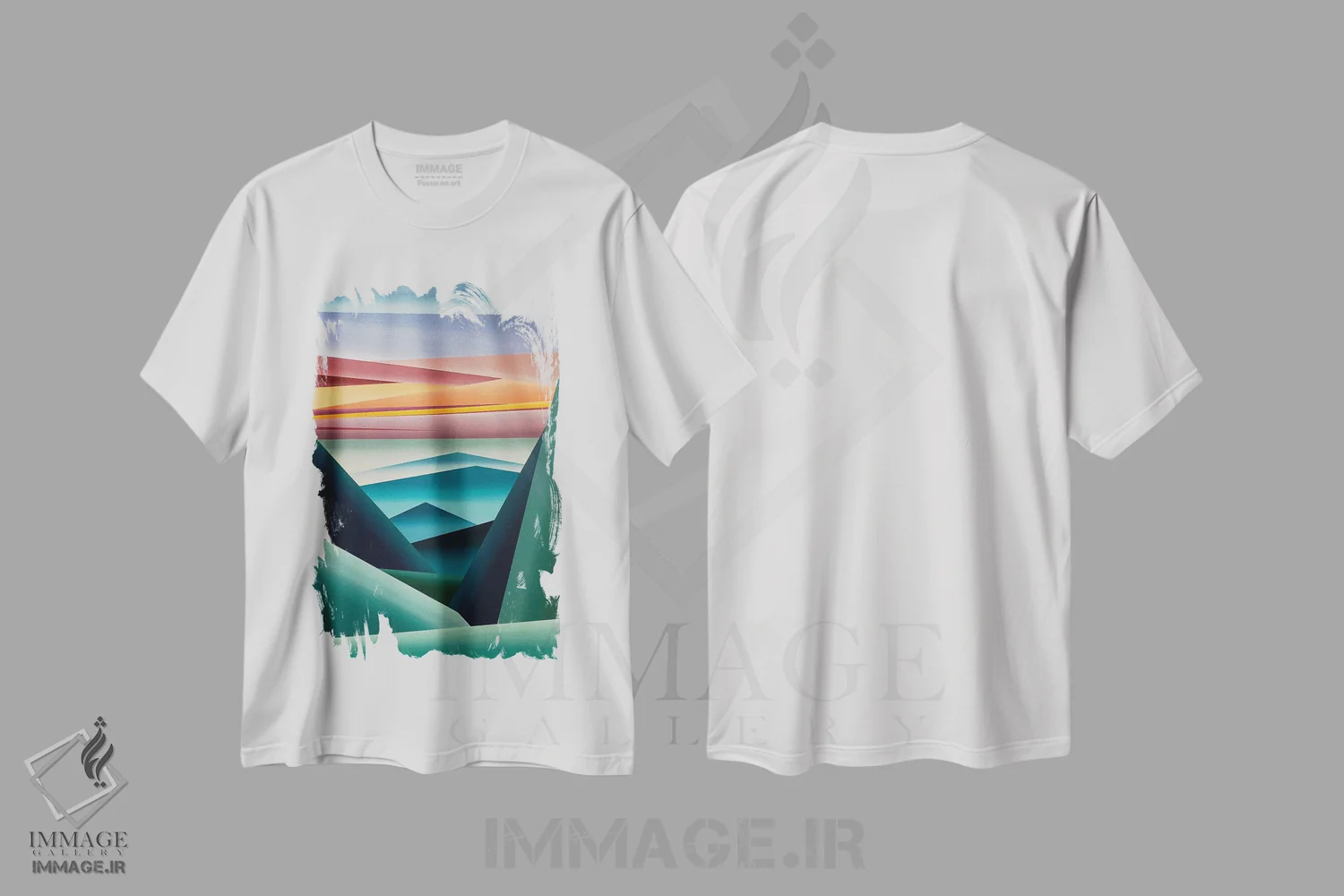 تیشرت سفید طرح دار از من عبور کن IV، آبستره اثر شوشانیک کاراپتیان | immage.ir