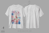 تیشرت سفید طرح دار پروانه ها، دکور بوهمی اثر شوشانیک کاراپتیان | immage.ir