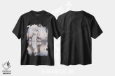 تیشرت مشکی طرح دار فرشتگان سفید کامارگ XXXIII، مدیوم اثر دنیل کردان | immage.ir