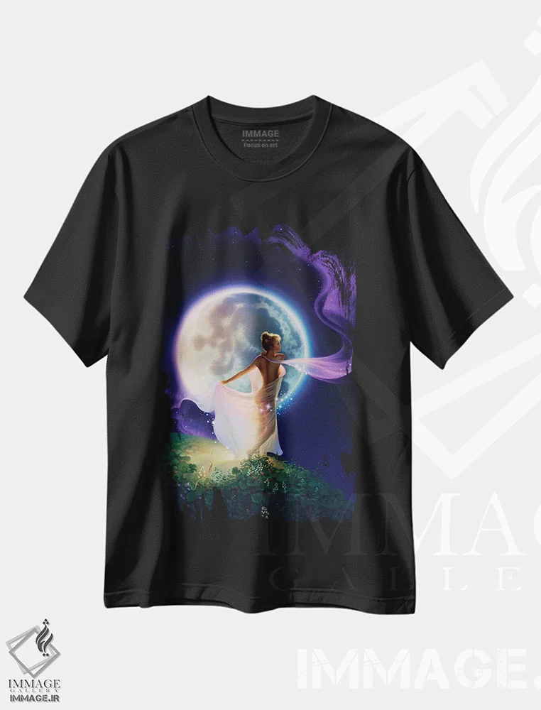 تیشرت مشکی طرح دار بافنده رؤیاها اثر کِرک راینرت | فروشگاه ایماژ