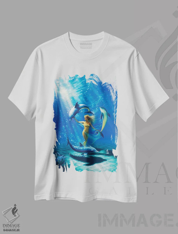 تیشرت سفید طرح دار رقص شادی اثر کِرک راینرت | فروشگاه ایماژ