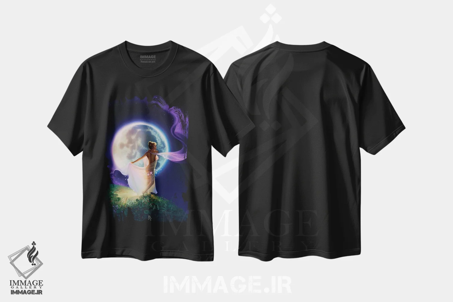 تیشرت مشکی طرح دار بافنده رؤیاها اثر کِرک راینرت | فروشگاه ایماژ