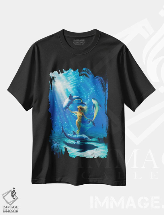 تیشرت مشکی طرح دار رقص شادی اثر کِرک راینرت | immage.ir