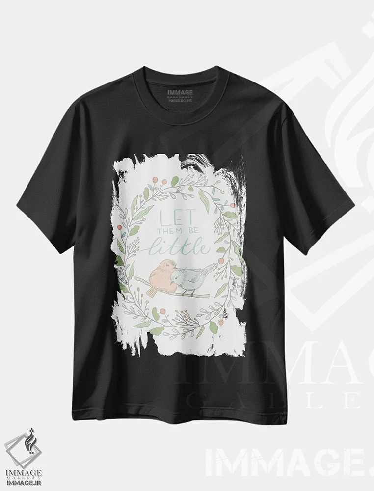 تیشرت مشکی طرح دار طرح کودکانه جنگلی II، تزئینی اثر کریستینا هولت کرانتز | immage.ir