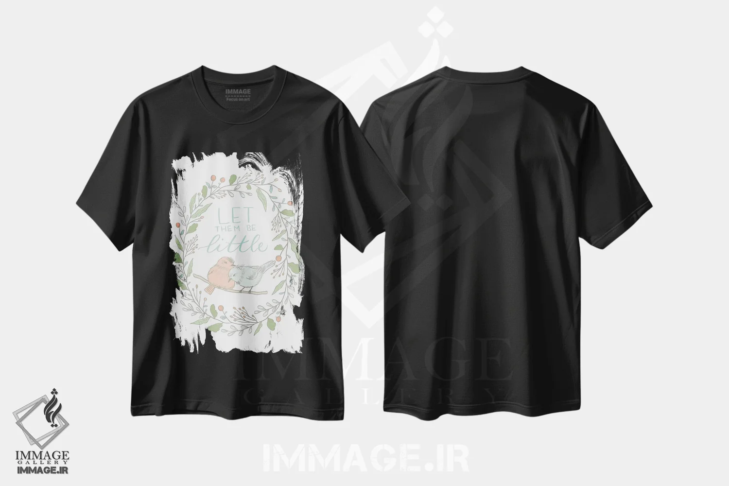 تیشرت مشکی طرح دار طرح کودکانه جنگلی II، تزئینی اثر کریستینا هولت کرانتز | immage.ir