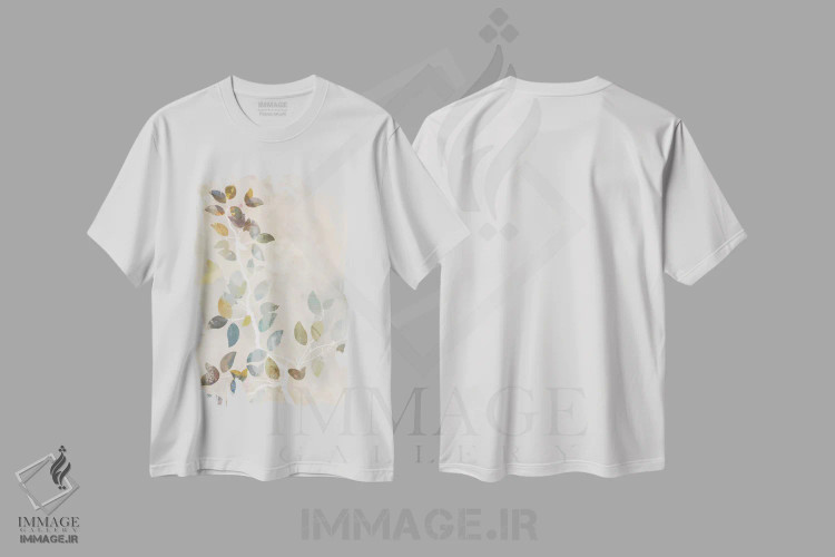 تیشرت سفید طرح دار سقف افرا I، دکور معاصر اثر کن روکو | immage.ir