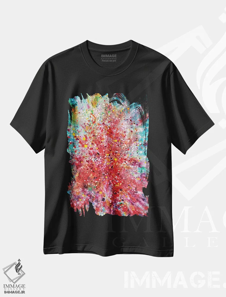 تیشرت مشکی طرح دار کیمیاگری اثر کریستن لی | فروشگاه ایماژ