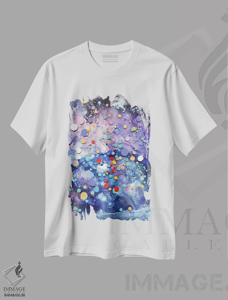 تیشرت سفید طرح دار منظره زیرزمینی III اثر کریستن لی | فروشگاه ایماژ