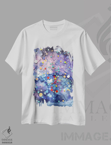 تیشرت سفید طرح دار منظره زیرزمینی III اثر کریستن لی | فروشگاه ایماژ