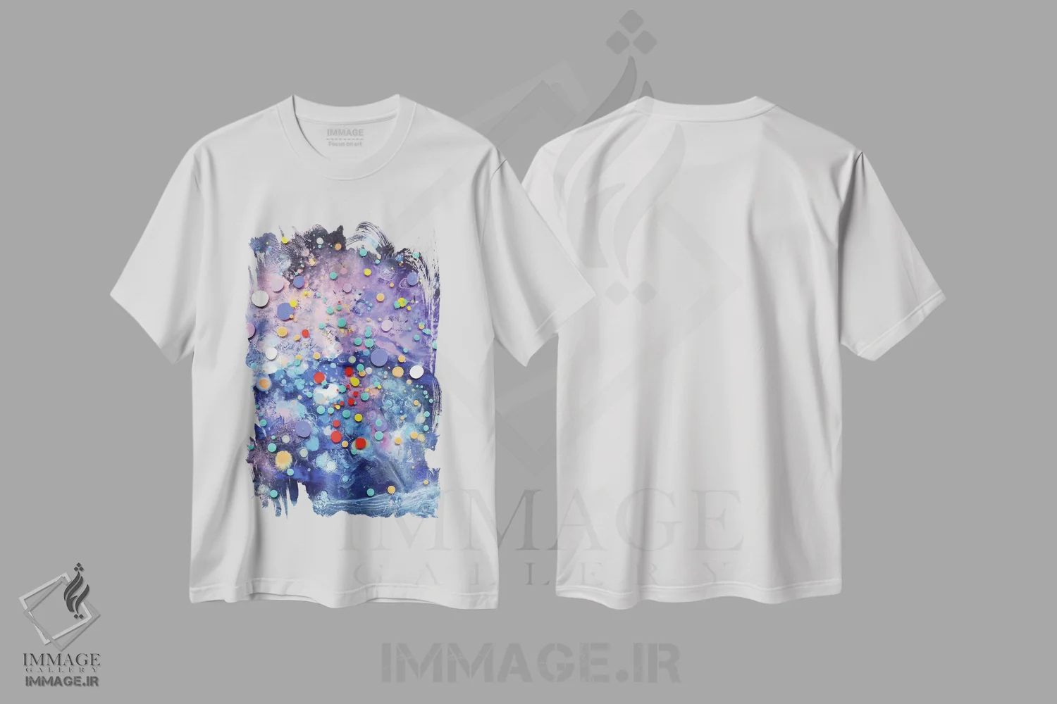 تیشرت سفید طرح دار منظره زیرزمینی III اثر کریستن لی | فروشگاه ایماژ