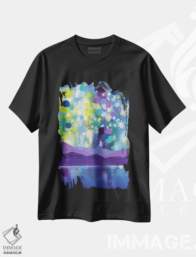 تیشرت مشکی طرح دار بیداری زودهنگام II اثر کریستن لی | فروشگاه ایماژ