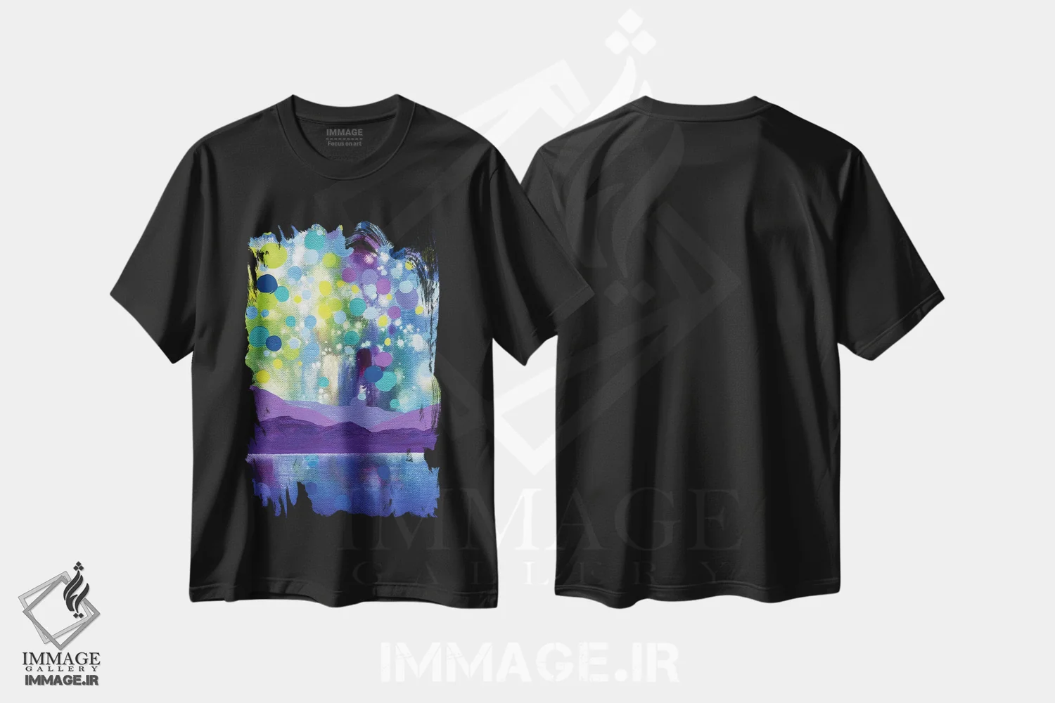 تیشرت مشکی طرح دار بیداری زودهنگام II اثر کریستن لی | فروشگاه ایماژ